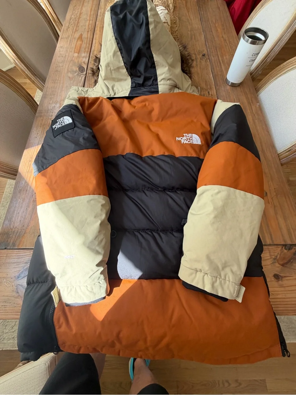 NORTH FACE CAFE CARAMEL 550 DOWN PARKA MENS XL NWOT EXCELLENT CONDITION RET$699